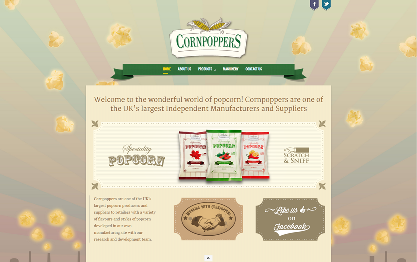 Cornpoppers Responsive Website